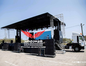 Church in Ghana buys a SINOSWAN ST150 PRO MAX mobile stage truck