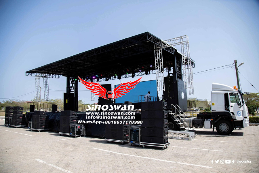 Church In Ghana Buys A Sinoswan St150 Pro Max Mobile Stage Truck