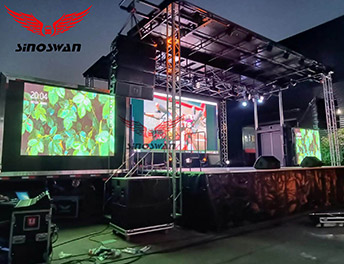 SINOSWAN’s ST130 Plus Mobile Stage Trailor Gets Praise from Uruguay Client: A Triumph in Event Technology