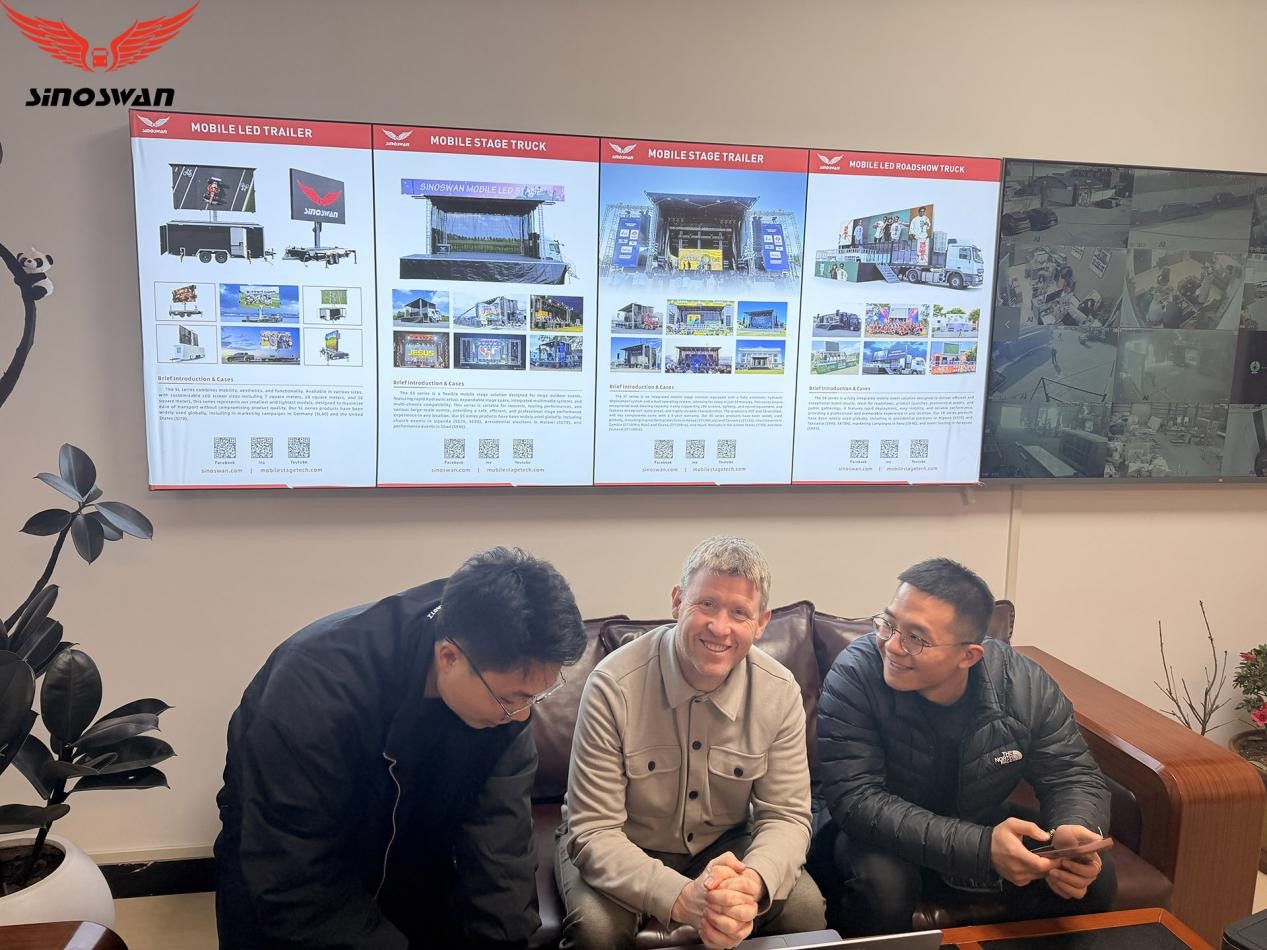 During the visit, the client was invited to tour our full production facility, including the steel structure workshop, hydraulic system assembly area, electrical integration department, and quality inspection process.