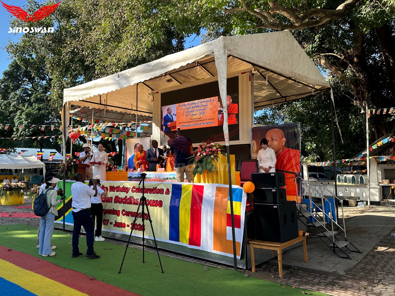 Tanzania – SR40 Roadshow Truck – Supporting the Prime Minister at Buddha Birthday Celebration and Golden Buddha House Ceremony
